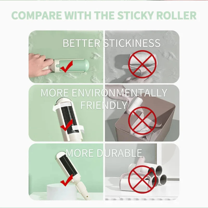 Pet Hair Remover Rolle Reusable Cat And Dog Hair Remover Brush, Portable Pet Hair Remover Cleaner Pet Hair Remover Rolle Reusabl