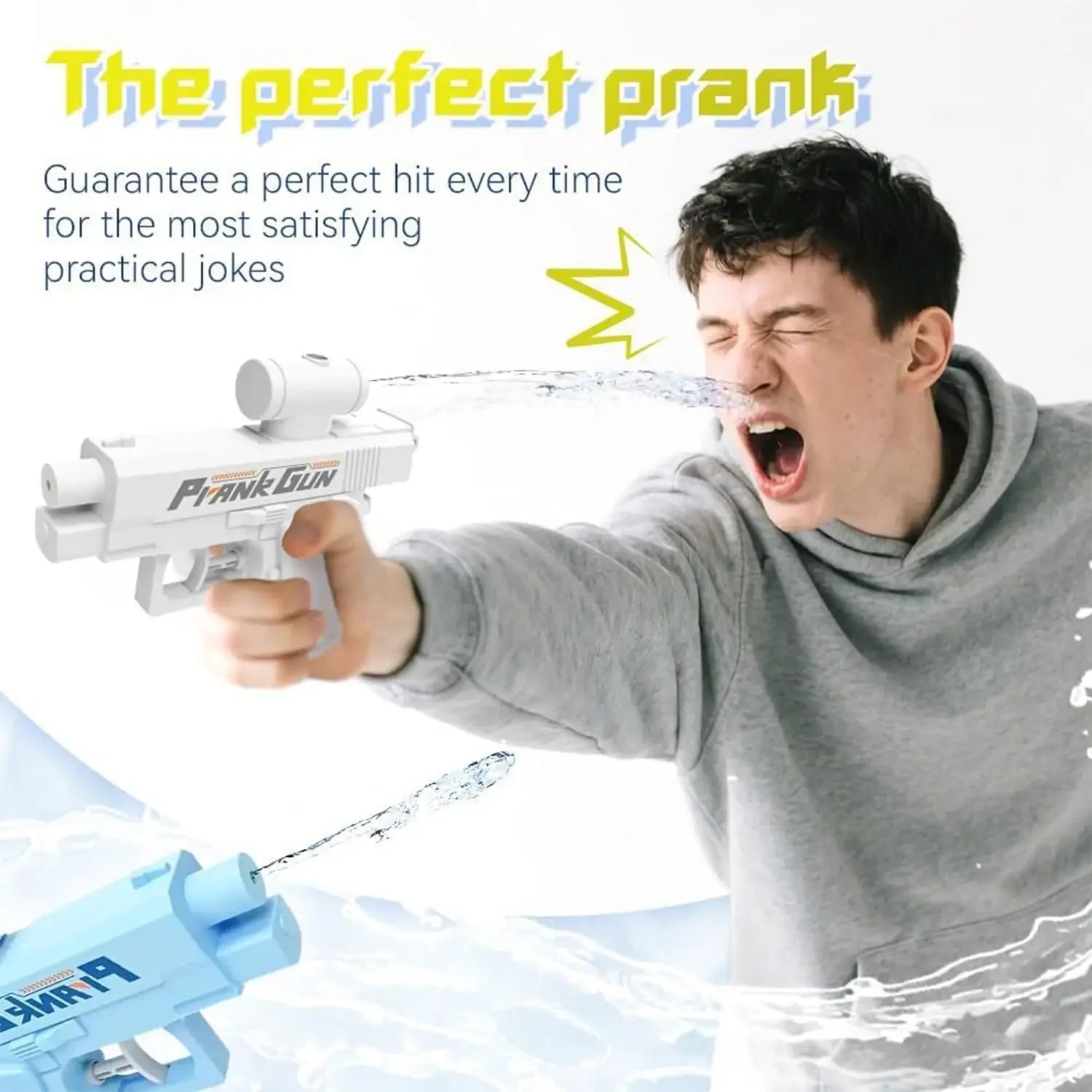 Creative Prank Double Sided Reverse Water Spray Gun Summer Trick Tactics Double Directional Water Spray Mini Fun Water Gun