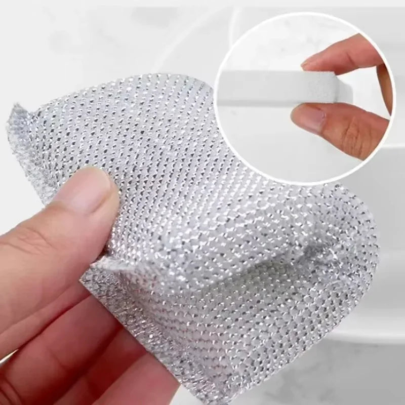 Kitchen Dishwashing Sponge 4/8PCS Does Not Hurt Pot Brush Pot Artifact Household Scratch-free Cleaning Sponge Wipe