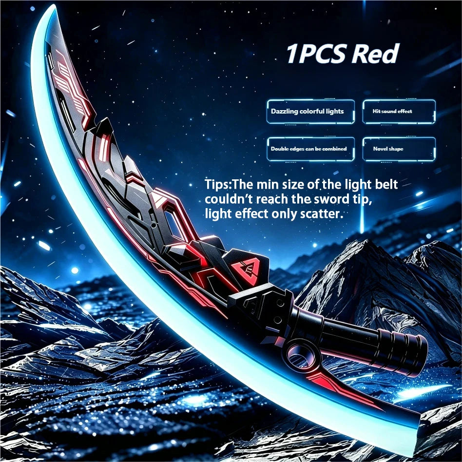 Outdoor Toy Bright Sword Multi-Color Flash LED Light Shine Cosplay Sword Toy Game Party Family Interactive Toy For Kids Adult