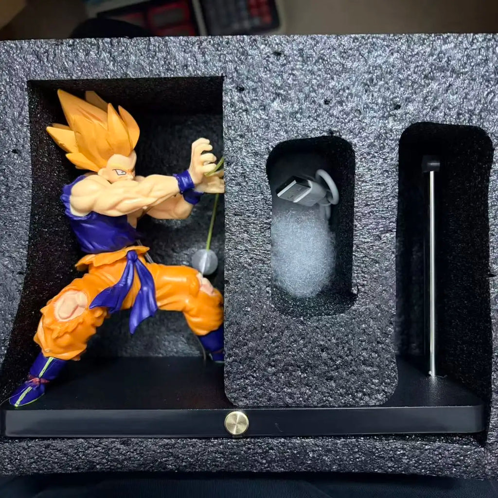 Anime Dragon Ball Son Goku Kamehameha Night Light Figures Desktop Touch Control Lamp Rechargeable Night Lamp Figures with Cotton