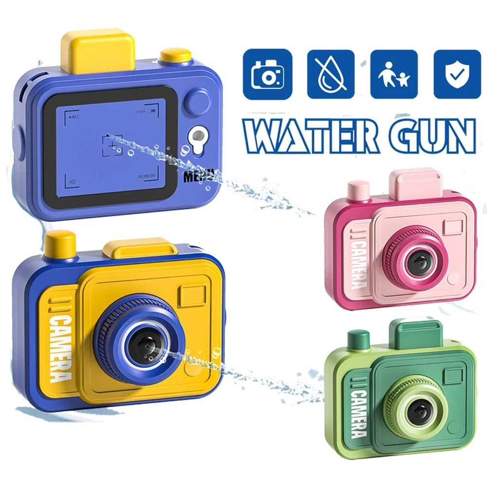 Double-sided Water Gun Camera Water Prank Gun Funny Kids Outdoor Summer Pool Beach Water Play Toy Parent-child Interactive Game