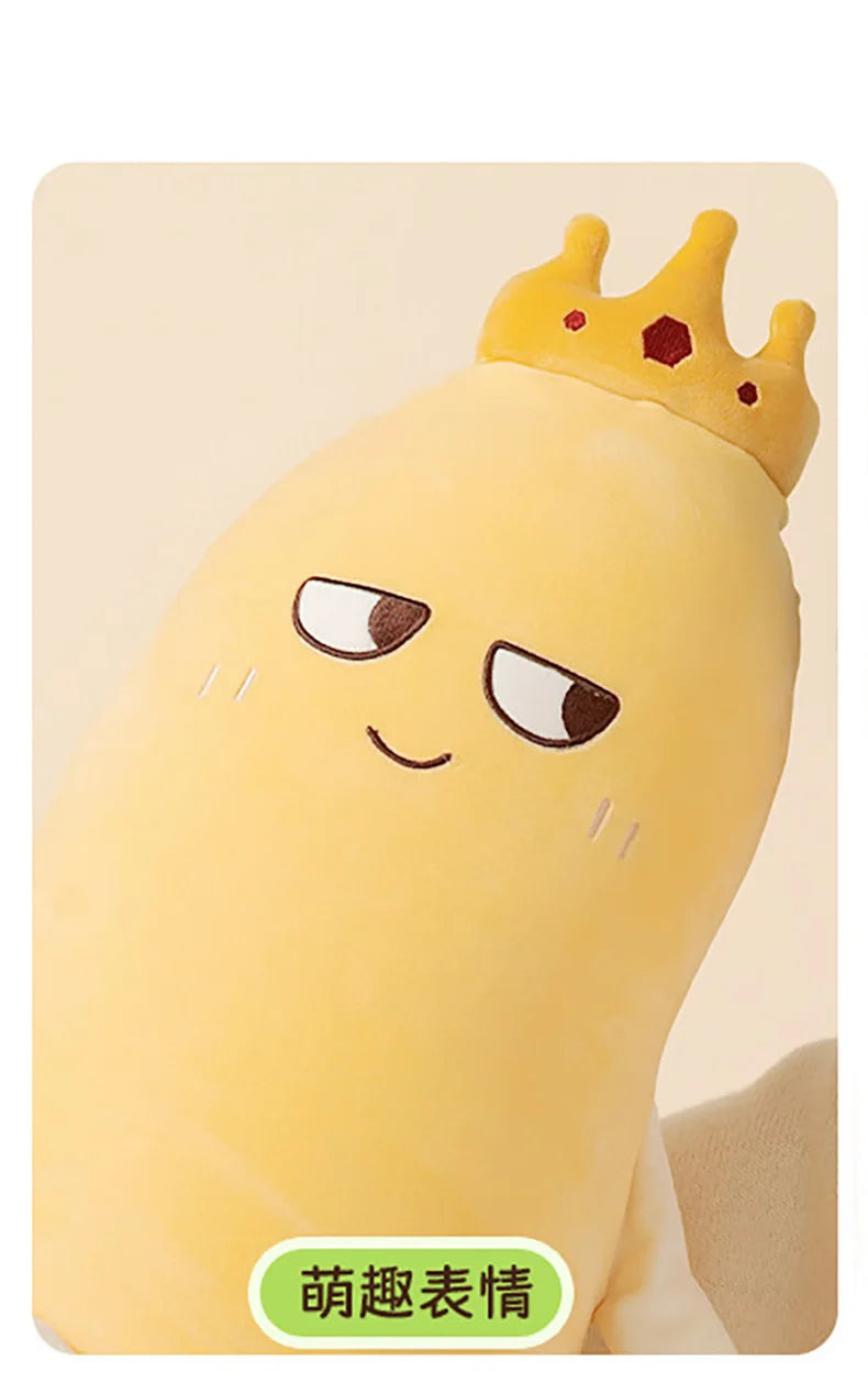 OKYA Mango King Sleeping Plush Patting Hugging Pillow Soothing Doll Squishy Tapping Plushie Birthday Gift for Girlfriend