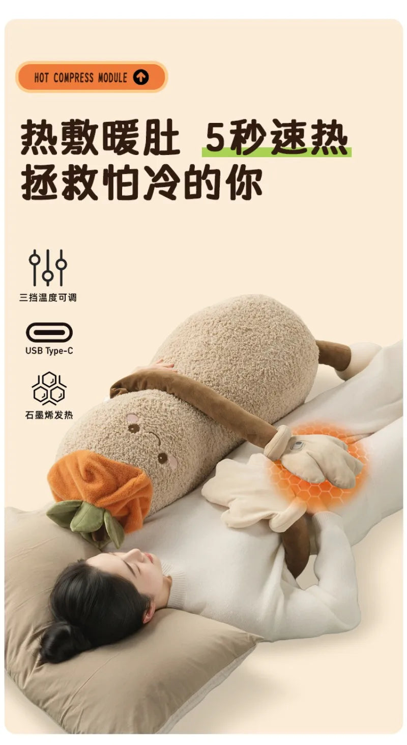 OKYA Peanut King Sleep Inducing Plush Pillow Toy Doll Hugging Patting Cushion Squishy Tapping Plushie Girlfriend Birthday Gift