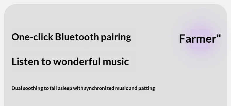 Zhimengren Eggplant Sleep Pillow Bluetooth Music Remote Control Adjustable Patting Plush Toy For Adults Pregnant Women Girls