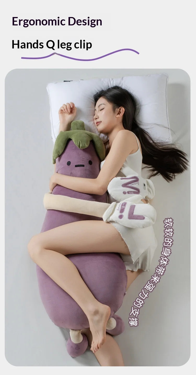 Eggplant King Pillow Specially Developed For Adults Three Adjustable Temp Soothe Sleep Settings Children Sleep Aid Bed Use Gifts
