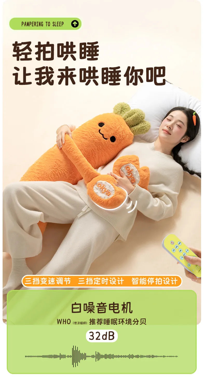 OKYA Carrot King Patting Hugging Sleeping Plush Toy Doll Hug Squishy Pillow Cushion Plushie Birthday Gift for Girlfriend