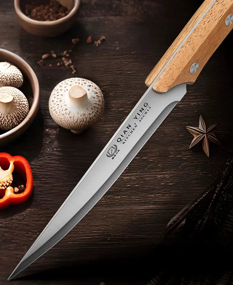 High-quality stainless steel kitchen knives kitchen accessory knives, fruit knives with knife covers sharp for chefs to cut meat