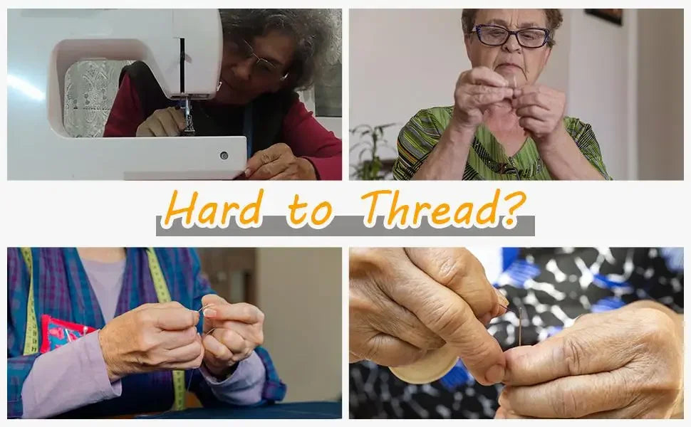 6Pcs Needle Threader Stitch Insertion Tool for Sewing Machine Plastic Wire Loop for Needles Needleswork Threader Sewing Gadgets