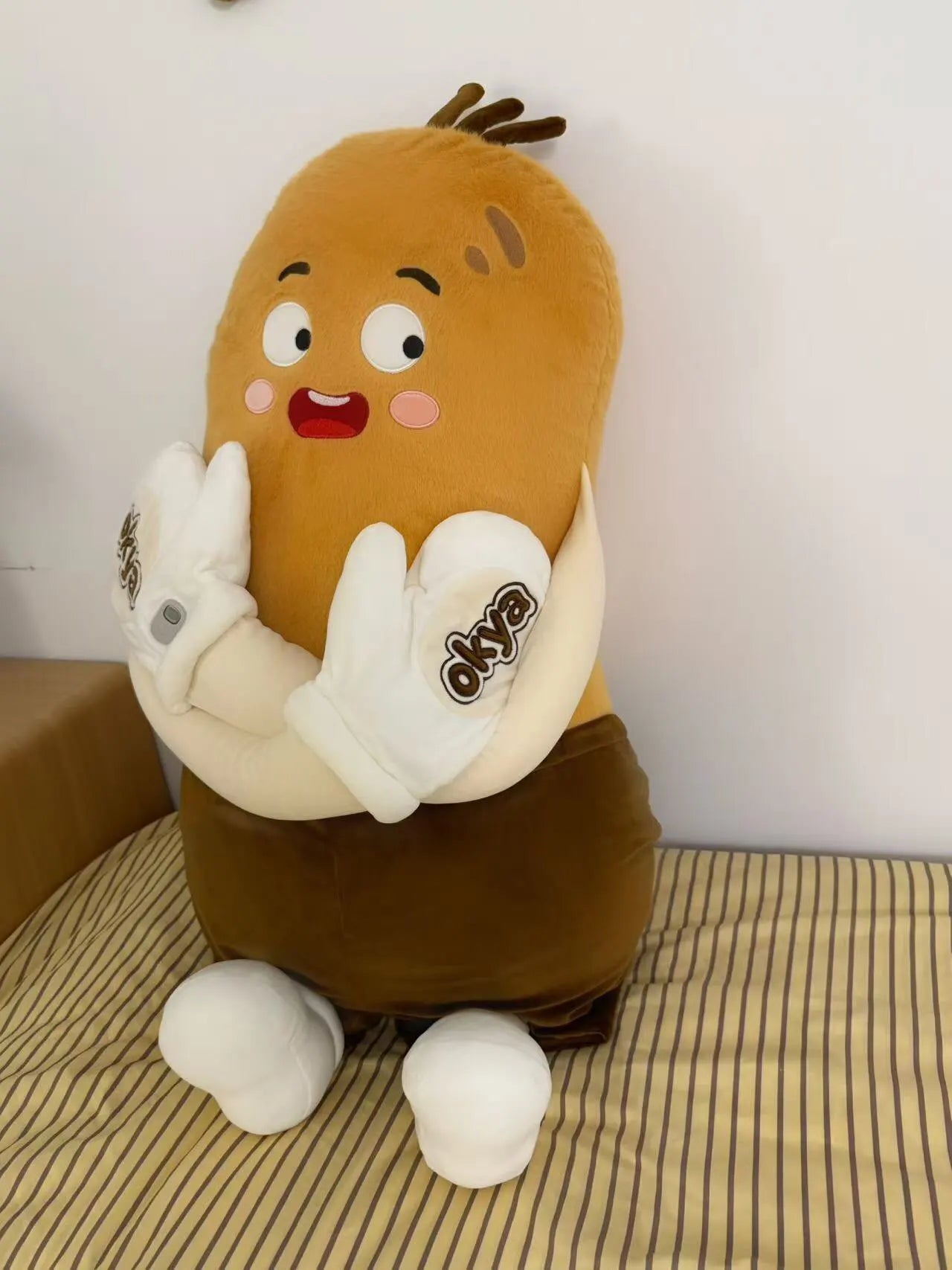 OKYA Potato King Hugging Patting Plush Toy Doll Squishy Hug Soothing Sleeping Pillow Cushion Plushie Girlfriend Birthday Gift