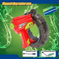 Electric Water Gun Space Concentrator Ring Handheld Cool Light Large Capacity High-speed Water Gun Toy Gifts for Summer Pool