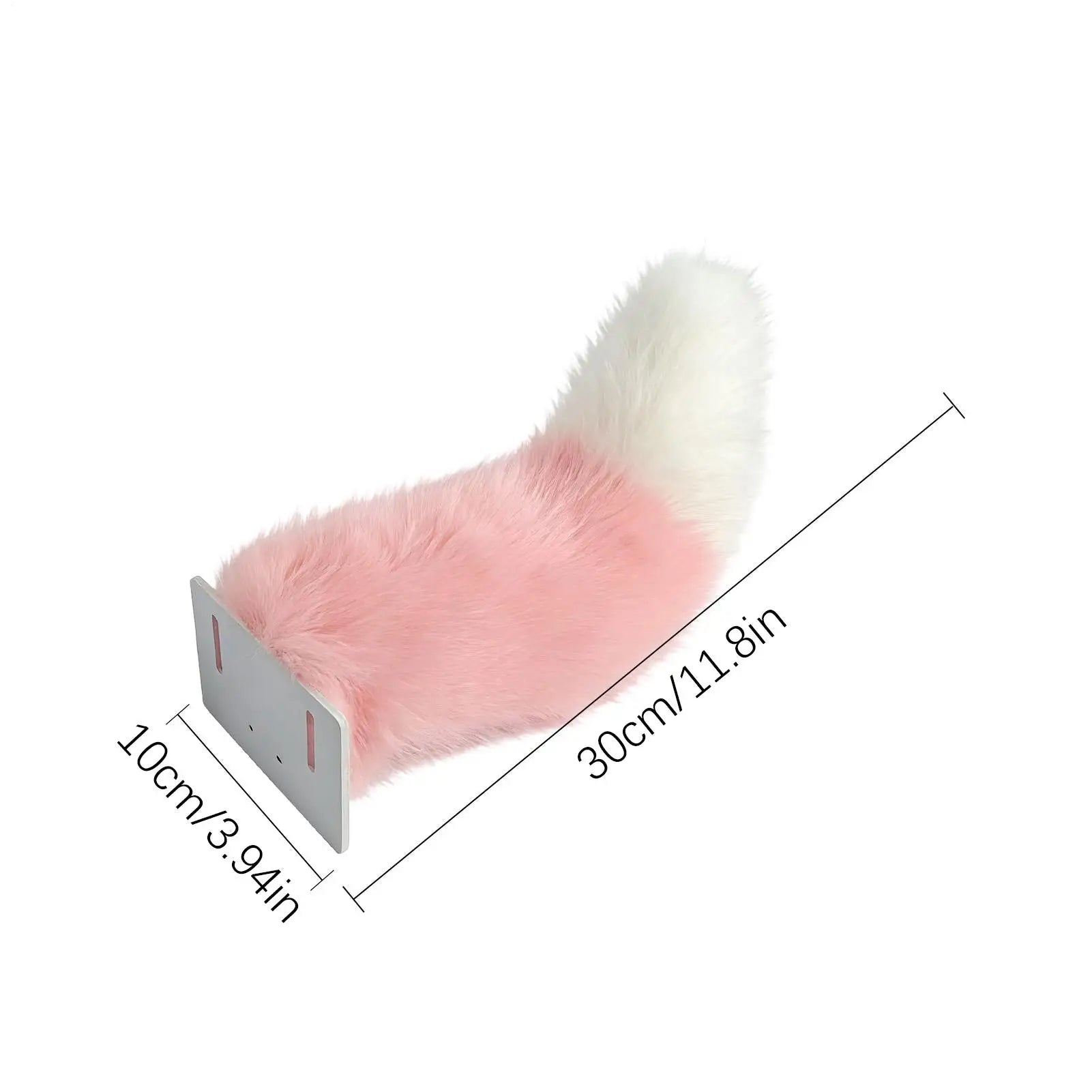 Remote Control Electric Wagging Fox Tail for Scooter Plush Faux Fur Car Rear Decoration Moving Animal Tail Accessory