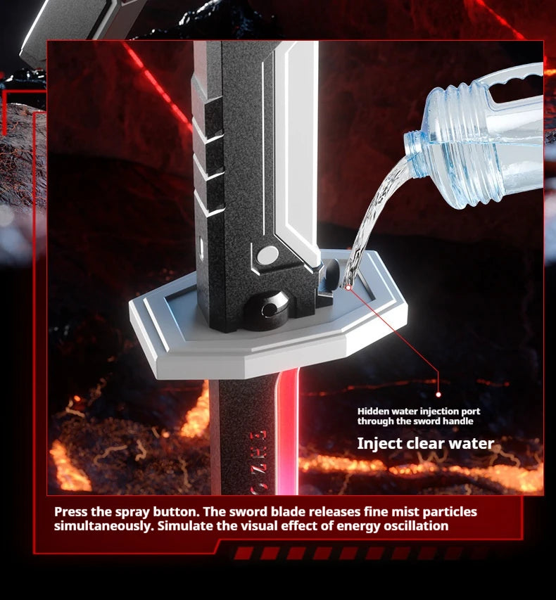 New Laser Sword with Smoke Multi-Color Changing LED Lights Sound effects Creative Toys for Kids Adult Prop sword Cosplay Gift