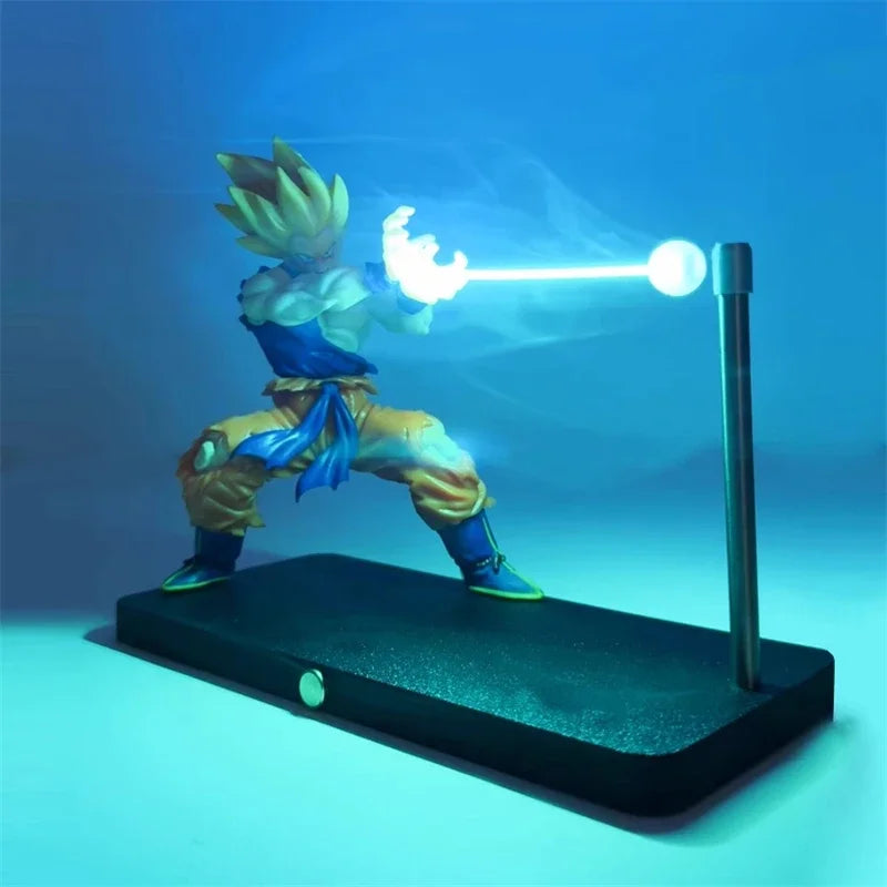 Anime Dragon Ball Son Goku Kamehameha Night Light Figures Desktop Touch Control Lamp Rechargeable Night Lamp Figures with Cotton