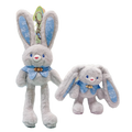 Soft Stuffed Stuffed Bunny Keychain 30cm Size Kawaii Style Ear Pulling Rabbit Creative Design Children Gits Schoolbag Pendant