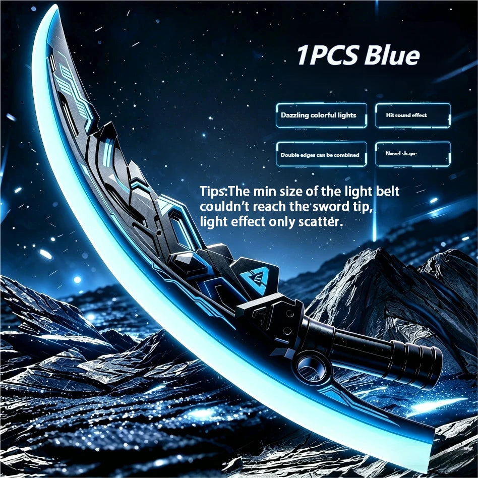 Outdoor Toy Bright Sword Multi-Color Flash LED Light Shine Cosplay Sword Toy Game Party Family Interactive Toy For Kids Adult