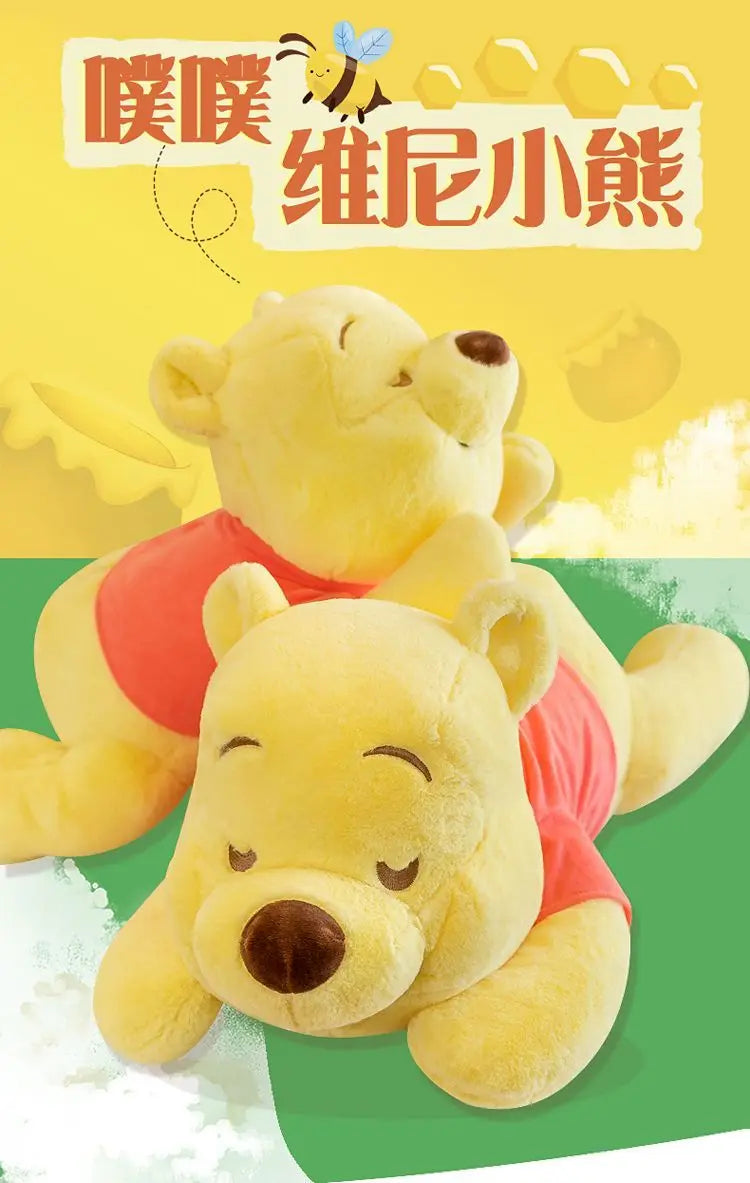 Disney Winnie The Pooh Kawaii Pooh Bear Stuffed Plush Toy Doll Cartoon Sofa Cushion Pillow Peluches Children Girl Birthday Gift