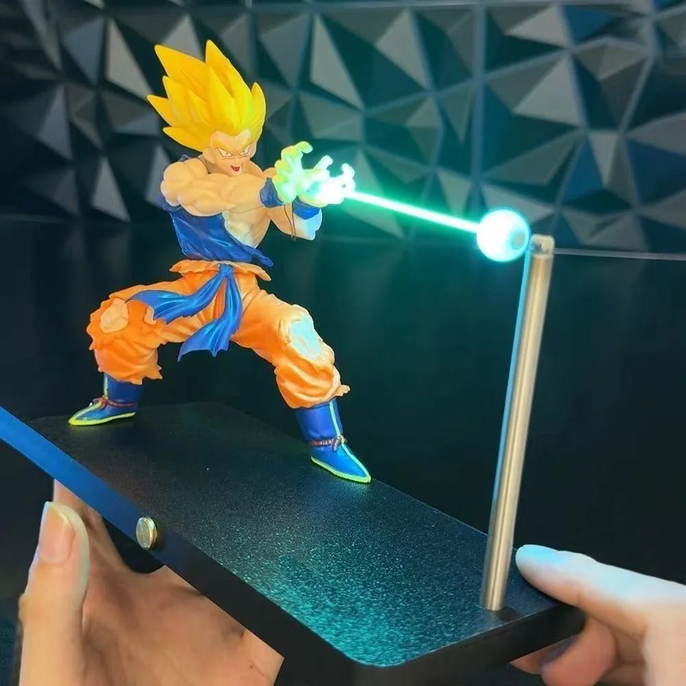 Anime Dragon Ball Son Goku Kamehameha Night Light Figures Desktop Touch Control Lamp Rechargeable Night Lamp Figures with Cotton
