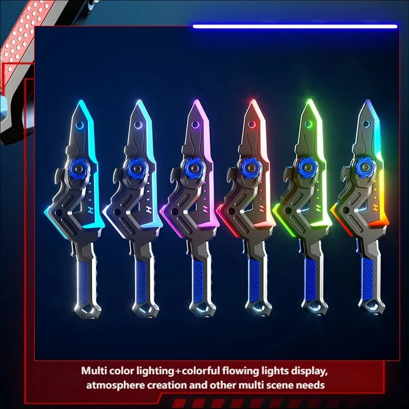 Outdoor Toy Bright Sword Axe Multi-Color Flash LED Light Streamer Cosplay Sword Toy Party Family Interactive Toy For Kids Adult