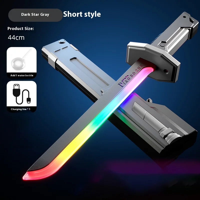 New Laser Sword with Smoke Multi-Color Changing LED Lights Sound effects Creative Toys for Kids Adult Prop sword Cosplay Gift