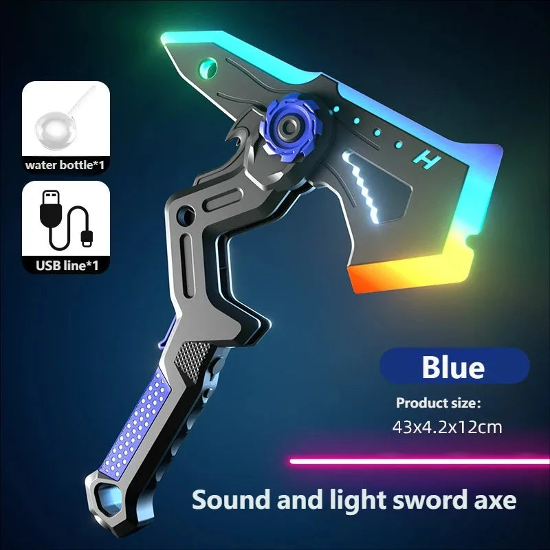 Outdoor Toy Bright Sword Axe Multi-Color Flash LED Light Streamer Cosplay Sword Toy Party Family Interactive Toy For Kids Adult