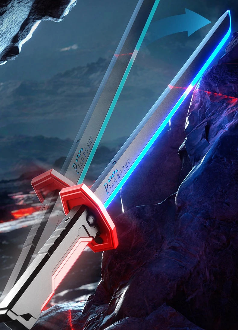 New Laser Sword with Smoke Multi-Color Changing LED Lights Sound effects Creative Toys for Kids Adult Prop sword Cosplay Gift