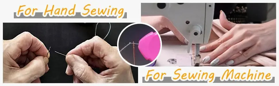 6Pcs Needle Threader Stitch Insertion Tool for Sewing Machine Plastic Wire Loop for Needles Needleswork Threader Sewing Gadgets