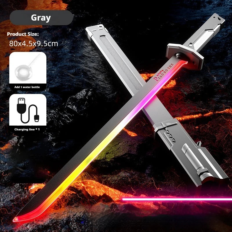 New Laser Sword with Smoke Multi-Color Changing LED Lights Sound effects Creative Toys for Kids Adult Prop sword Cosplay Gift