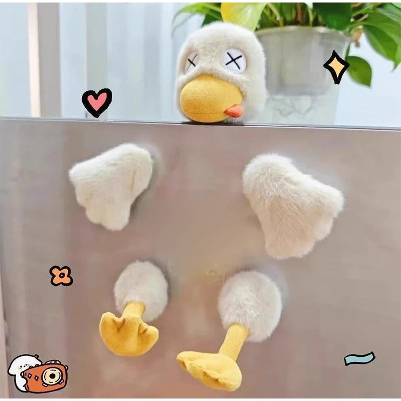 Magnetic Cute Duck decor ornaments Detachable Salted Duck Fun Toy Suitable As A Gift For Friends And Also As A Home Decor Item