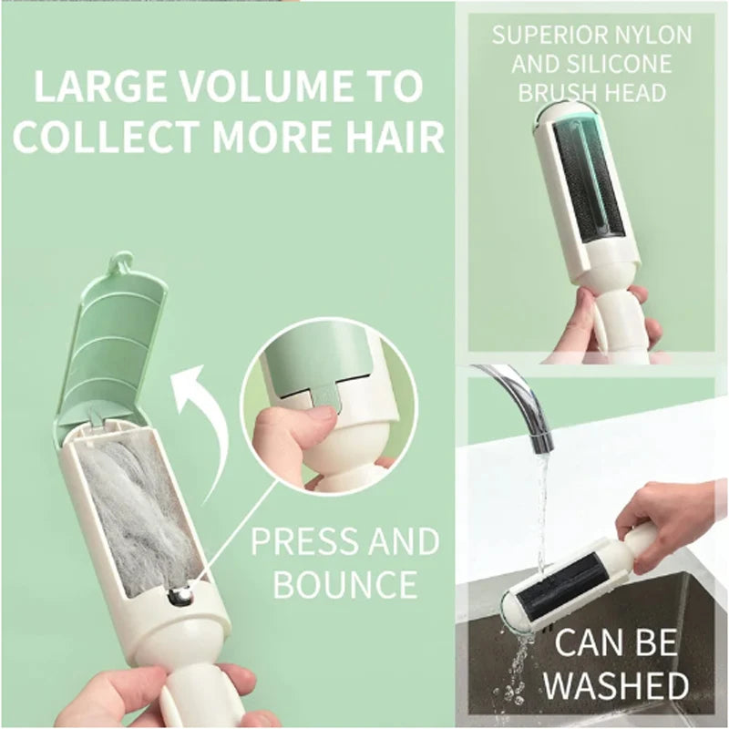 Pet Hair Remover Rolle Reusable Cat And Dog Hair Remover Brush, Portable Pet Hair Remover Cleaner Pet Hair Remover Rolle Reusabl