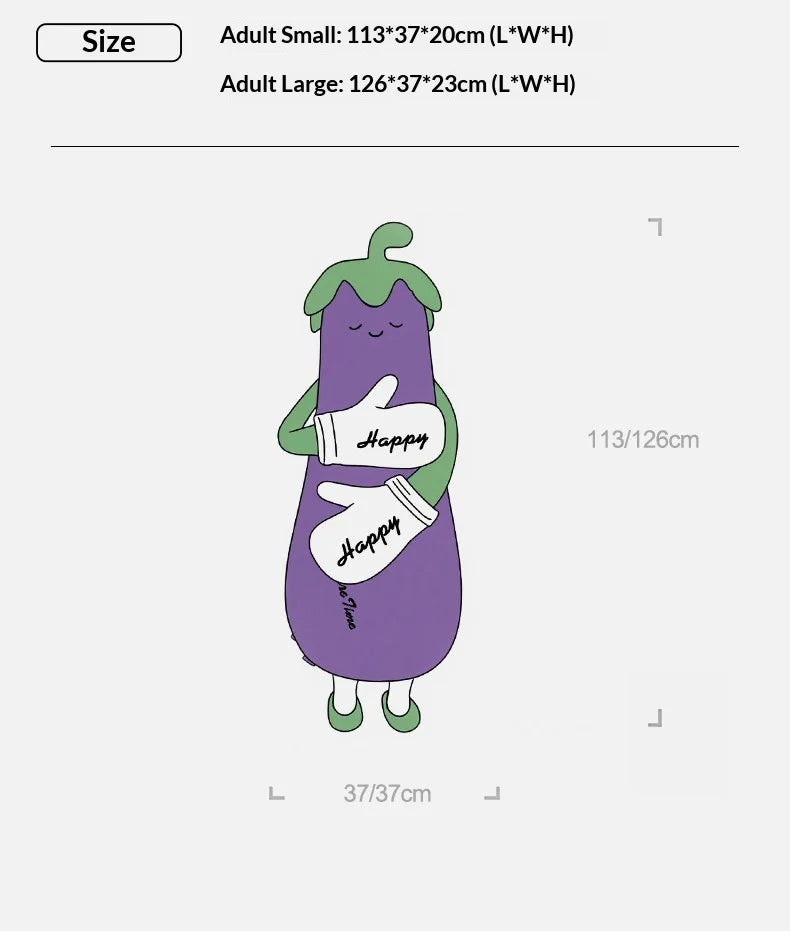 Zhimengren Eggplant Sleep Pillow Bluetooth Music Remote Control Adjustable Patting Plush Toy For Adults Pregnant Women Girls