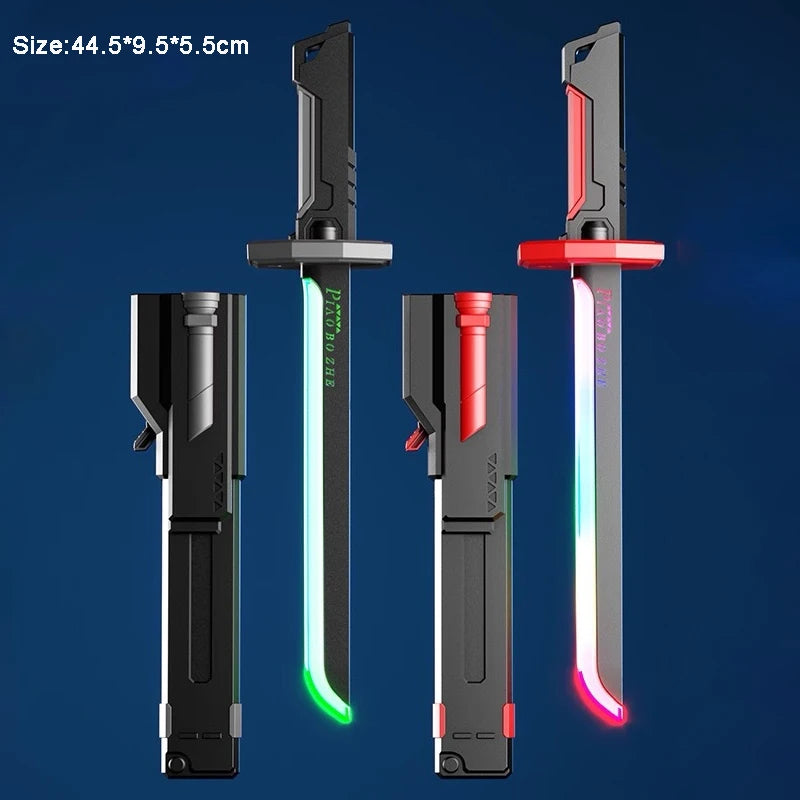 New Laser Sword with Smoke Multi-Color Changing LED Lights Sound effects Creative Toys for Kids Adult Prop sword Cosplay Gift