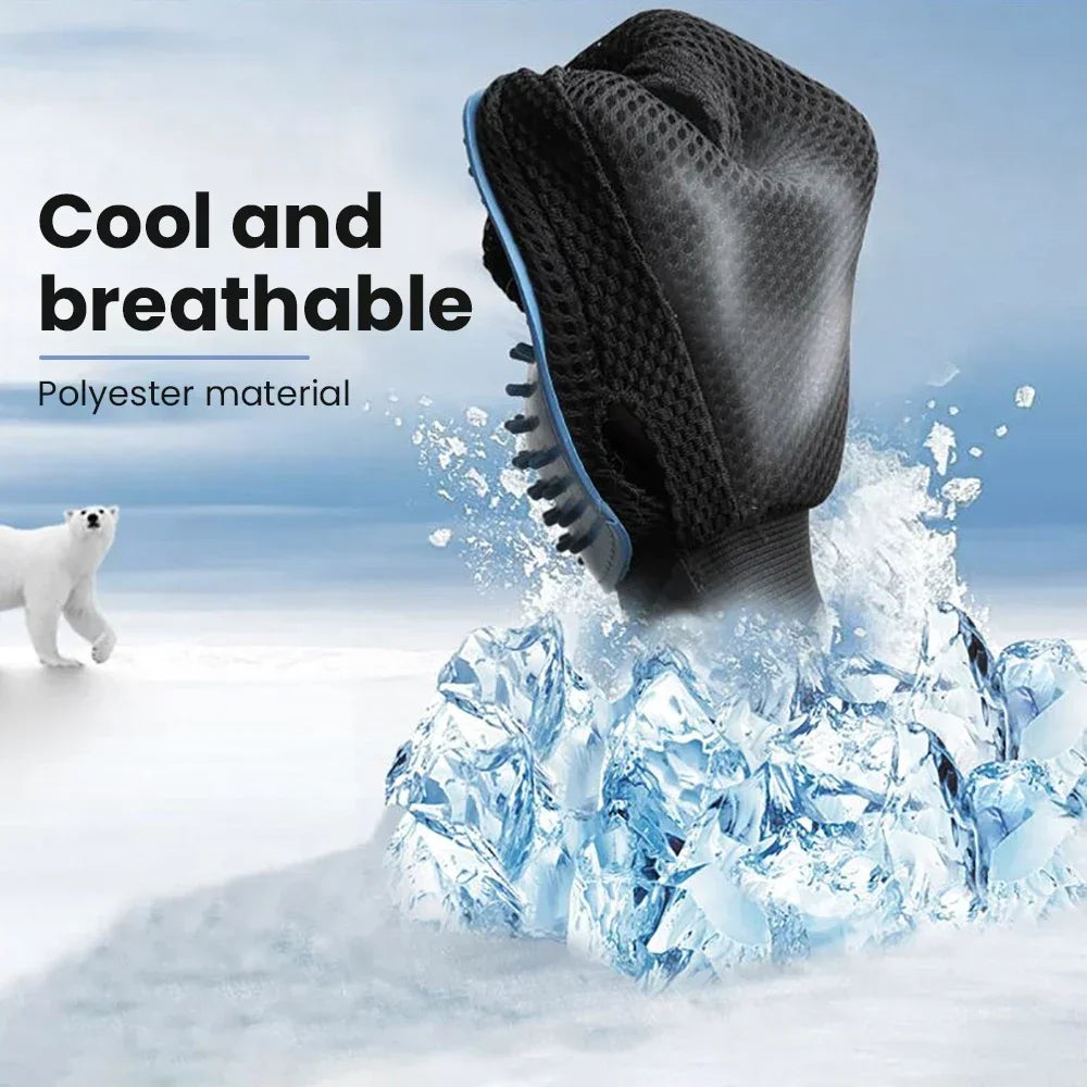 2 In 1 Pet Grooming Glove Brush Hair Remover Massage Comb For Dogs And Cats Efficient Shedding Fur Removal Pet Care Accessory