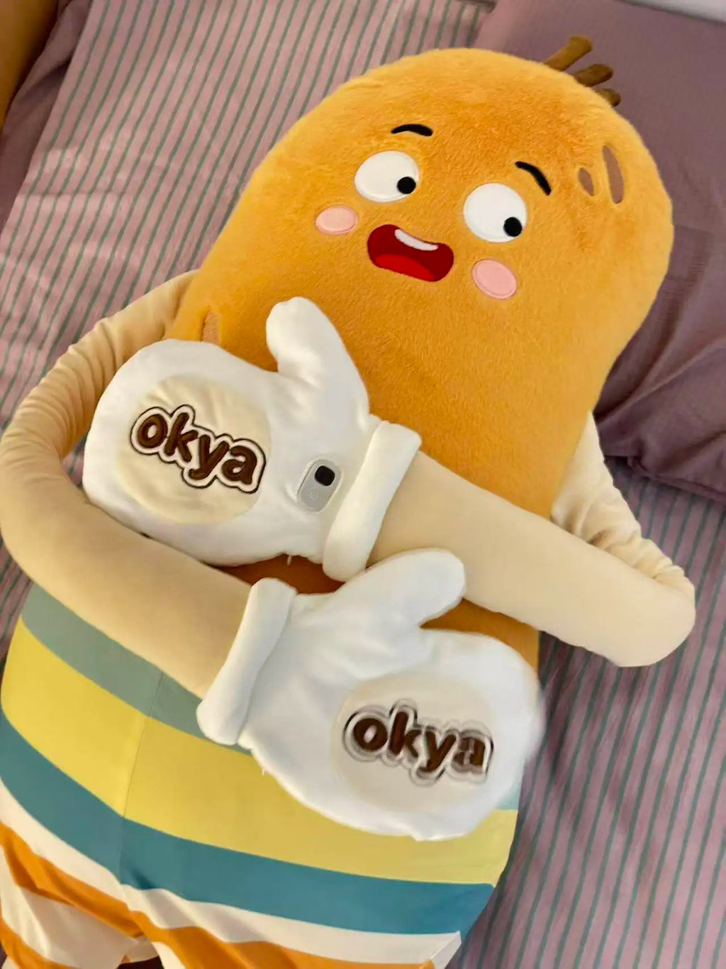 OKYA Potato King Hugging Patting Plush Toy Doll Squishy Hug Soothing Sleeping Pillow Cushion Plushie Girlfriend Birthday Gift