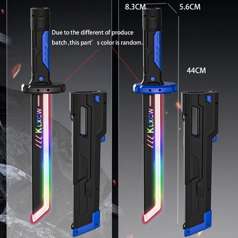 Outdoor Toy Bright Sword Multi-Color Flash LED Light Shine Cosplay Sword Toy Game Party Family Interactive Toy For Kids Adult
