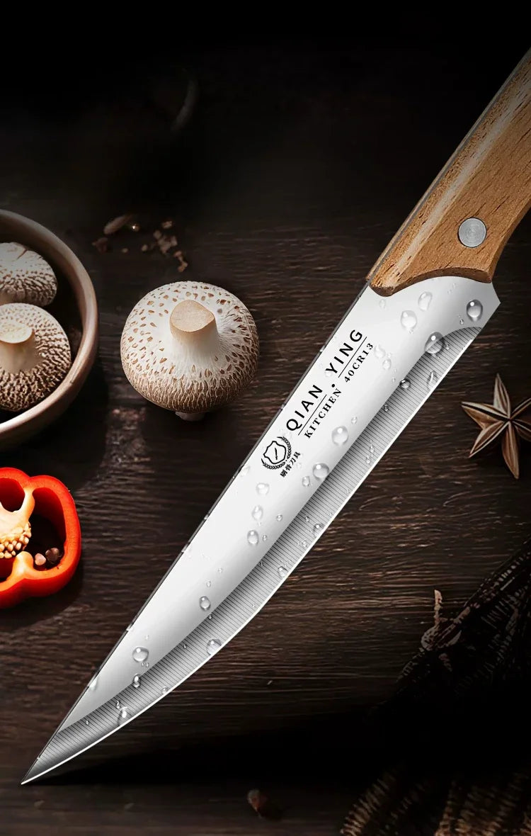 High-quality stainless steel kitchen knives kitchen accessory knives, fruit knives with knife covers sharp for chefs to cut meat