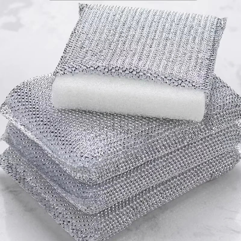 Kitchen Dishwashing Sponge 4/8PCS Does Not Hurt Pot Brush Pot Artifact Household Scratch-free Cleaning Sponge Wipe