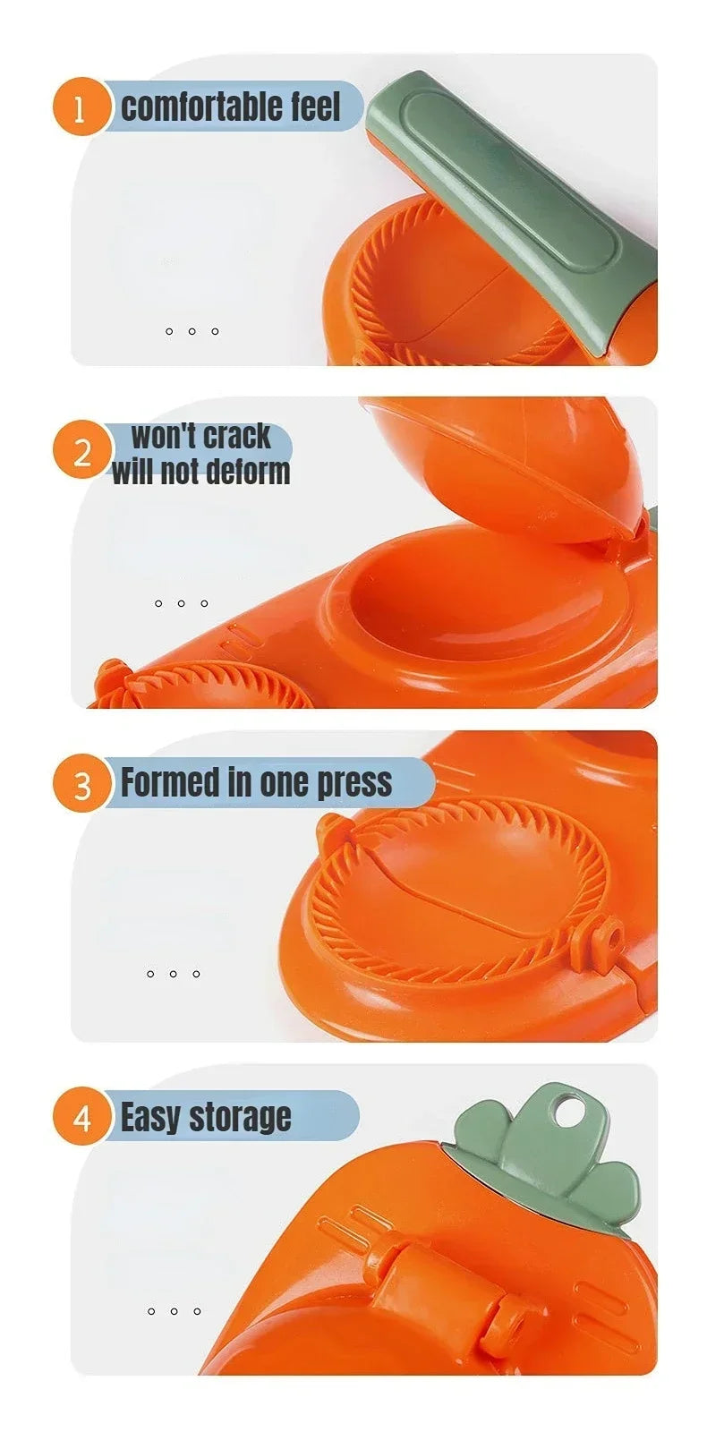 Manual Dumplings Maker Press Device Dumpling Mold  Manufacturing 2 in 1 Skin Wrapper Kitchen Raviolis Empanadas Kitchen Gadgets