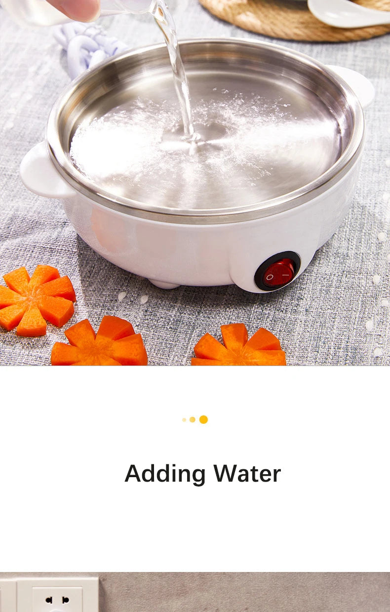 Egg Cooker Multifunctional Electric Egg Boiler Double Layers Egg Cooker Mini Steamer Poacher Kitchen Cooking Breakfast Machine