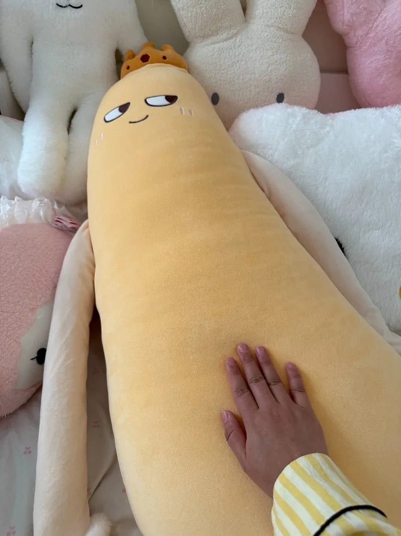 OKYA Mango King Sleeping Plush Patting Hugging Pillow Soothing Doll Squishy Tapping Plushie Birthday Gift for Girlfriend