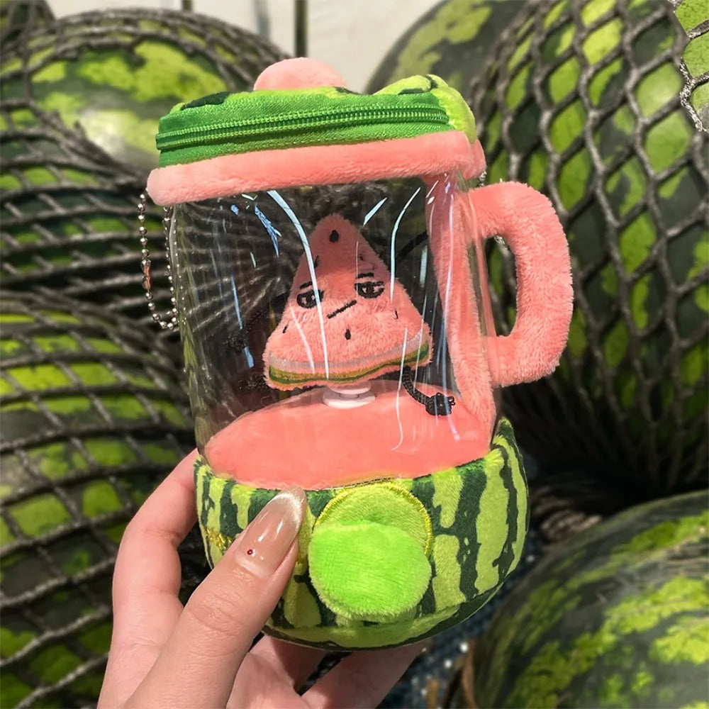 Cartoon Funny Carrot Juicer Plush Toy Drawstring Rotating Bag Pendants Stuffed Plush Toys Carrot/Flower Blender Toy