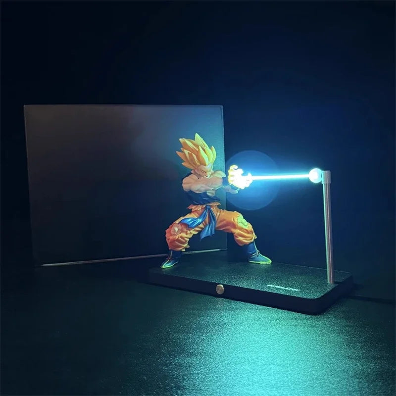 Anime Dragon Ball Son Goku Kamehameha Night Light Figures Desktop Touch Control Lamp Rechargeable Night Lamp Figures with Cotton