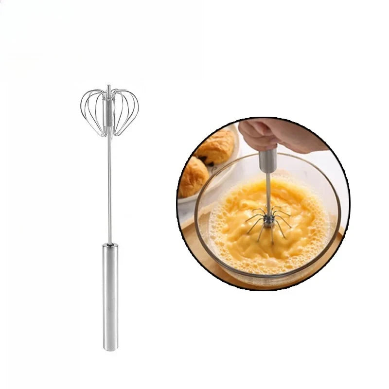 Semi Automatic Egg Beater Manual Rotating Cream Mixer Household Baking Tool Kitchen Gadget for Egg Blending Cake Mixing