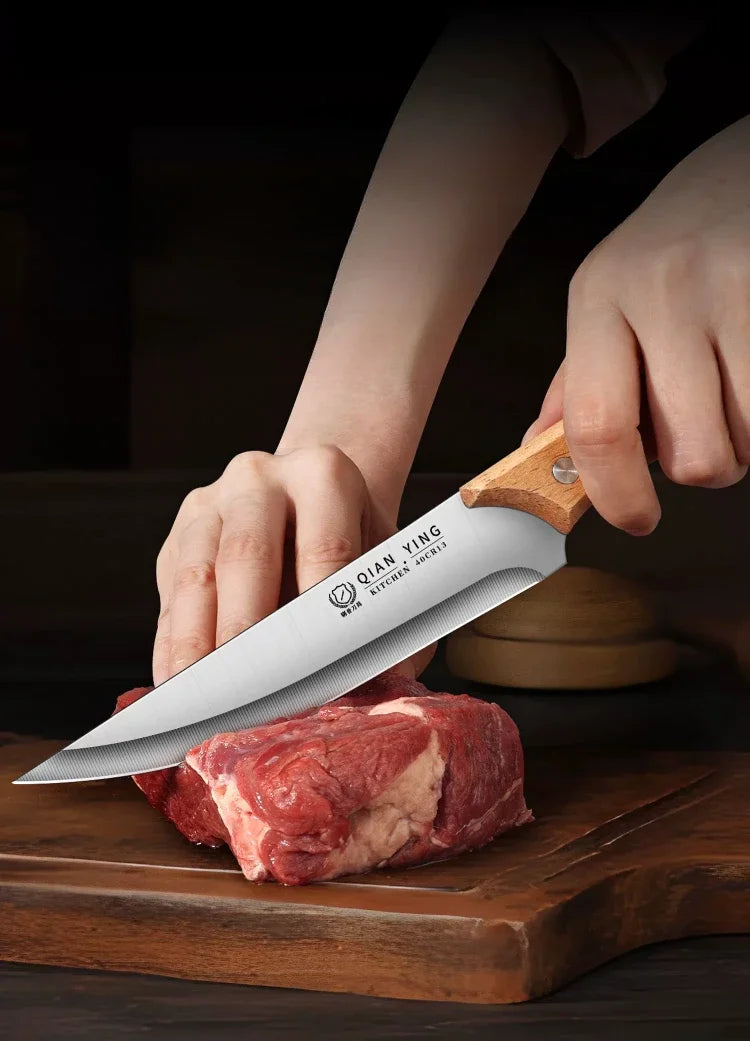 High-quality stainless steel kitchen knives kitchen accessory knives, fruit knives with knife covers sharp for chefs to cut meat