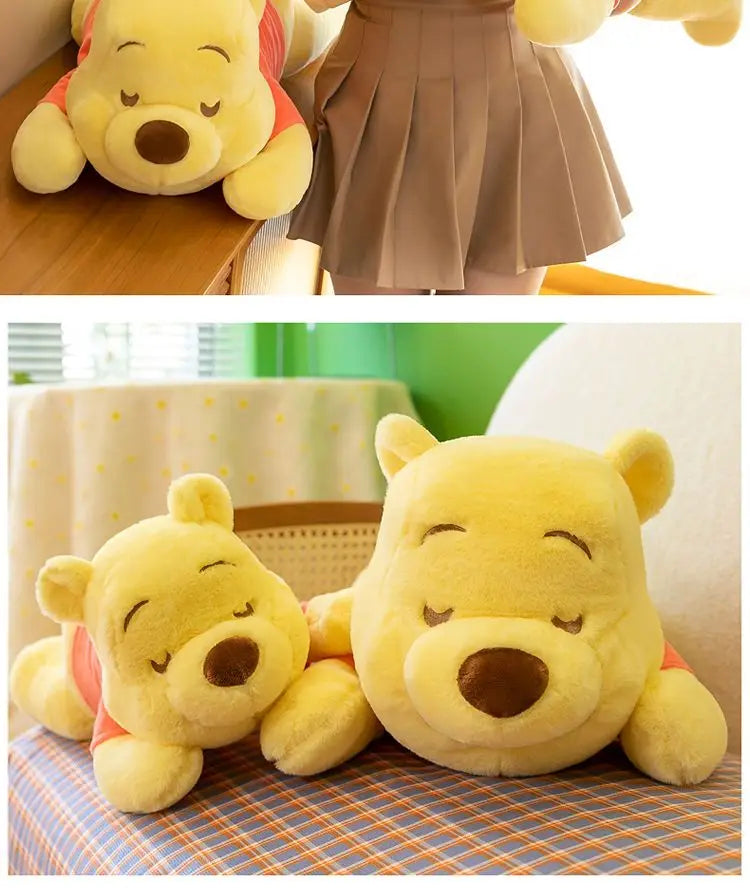 Disney Winnie The Pooh Kawaii Pooh Bear Stuffed Plush Toy Doll Cartoon Sofa Cushion Pillow Peluches Children Girl Birthday Gift