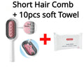 Double Sided Hair Removal Brushes for Cat Dog Pet Grooming Comb with Wipes Kitten Brush Cat Accessories Pet Products