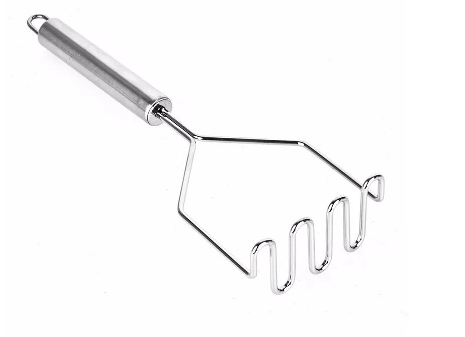1pcs stainless steel kitchen gadget potato masher press cooking tool mashed potatoes wavy pressure Kitchen accessories