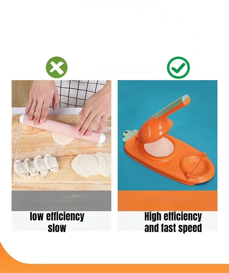 Manual Dumplings Maker Press Device Dumpling Mold  Manufacturing 2 in 1 Skin Wrapper Kitchen Raviolis Empanadas Kitchen Gadgets