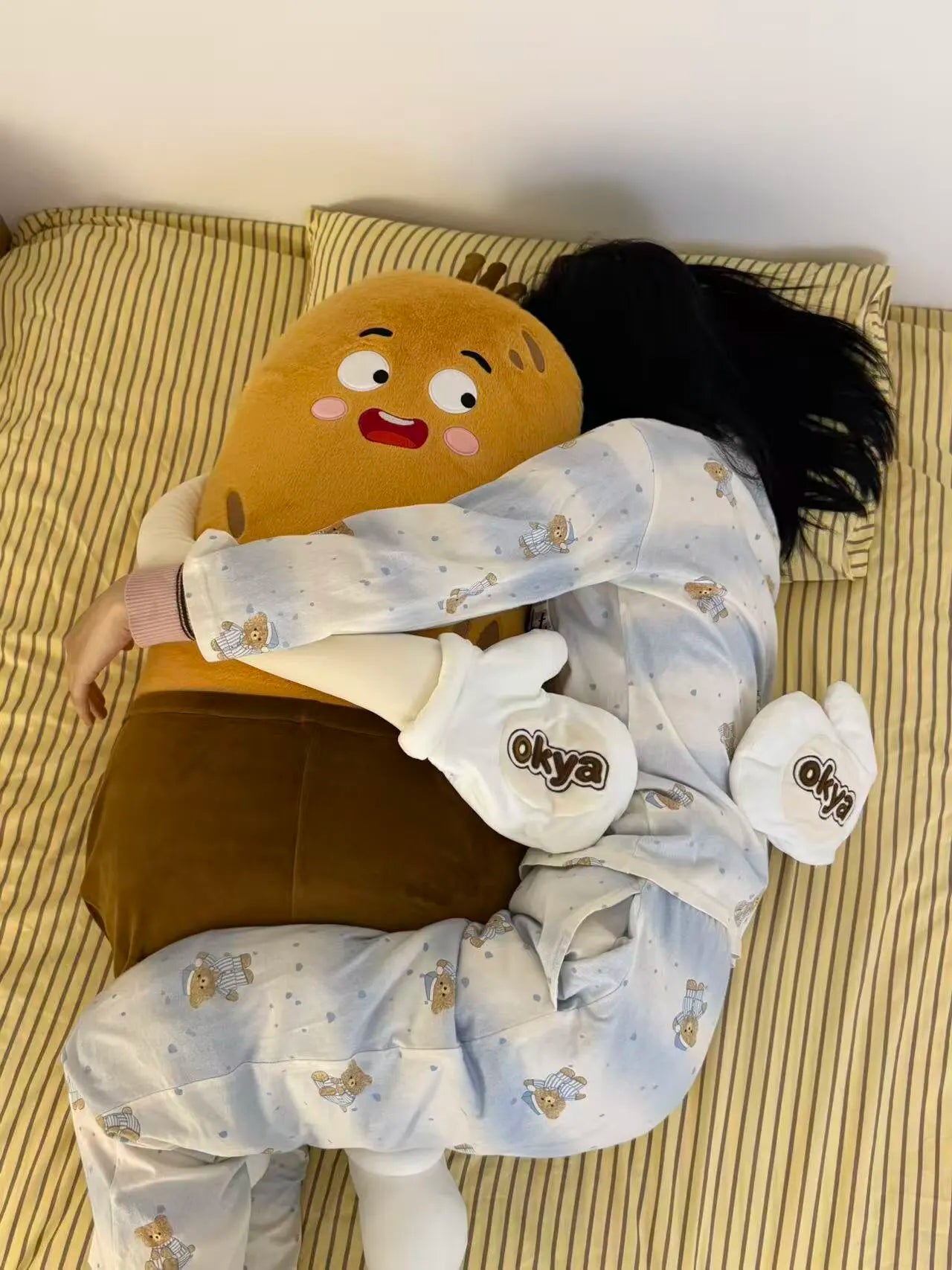OKYA Potato King Hugging Patting Plush Toy Doll Squishy Hug Soothing Sleeping Pillow Cushion Plushie Girlfriend Birthday Gift