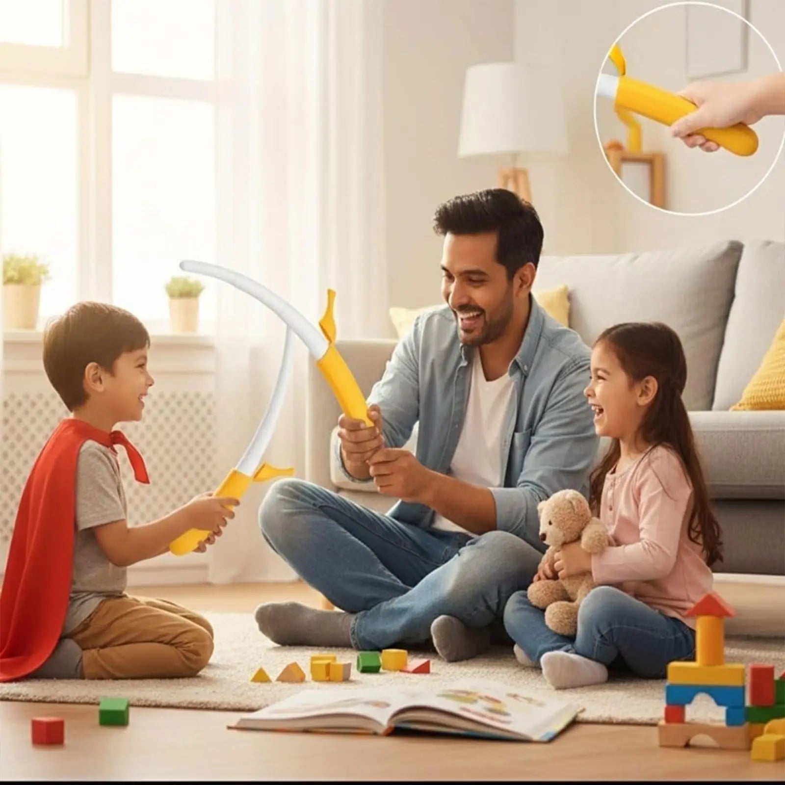 3D Printed Extendable Banana Sword Retractable Realistic Holiday Role Play Ornament Gift Craft Creative Home Ornaments